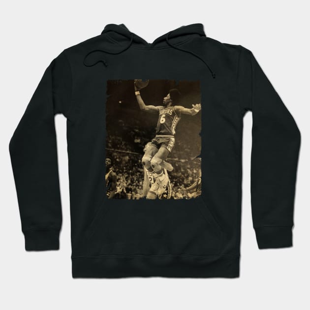 Pic Of The Dr. J IN 1977 Hoodie by MJ23STORE